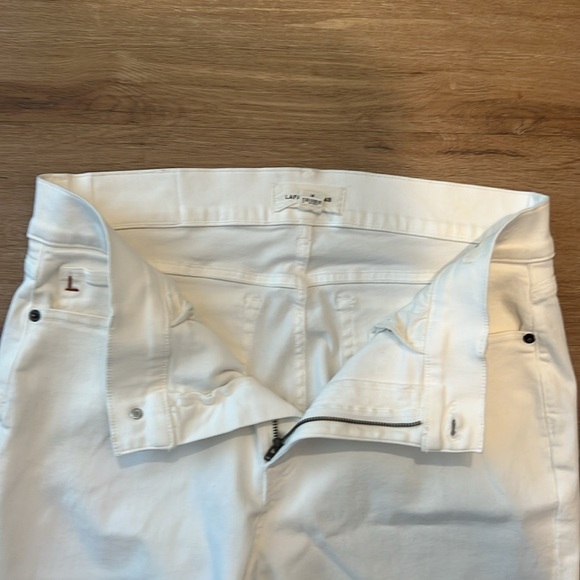 NWOT Lafayette 148 New York Reeve High Waist Ankle Jeans - Ecru Size 32 - Picture 13 of 13